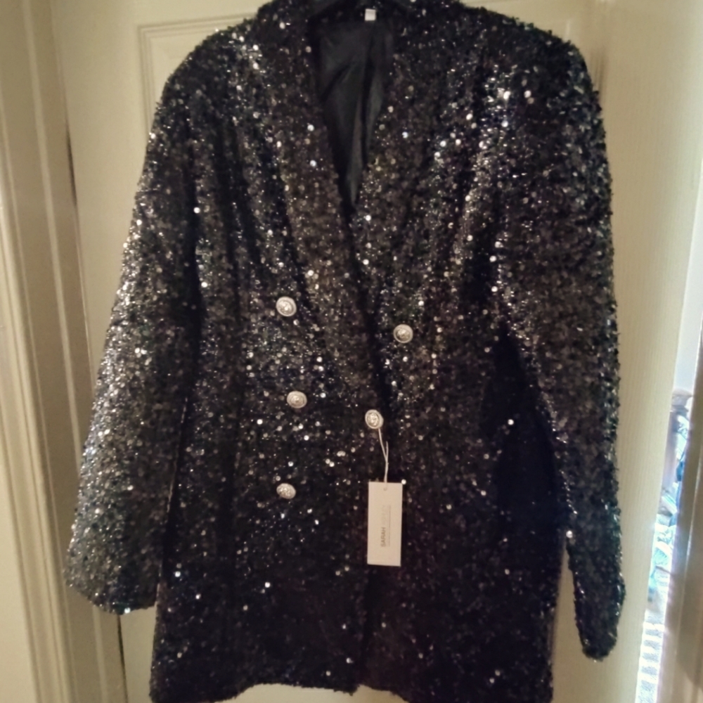 Sequins blazer dress
